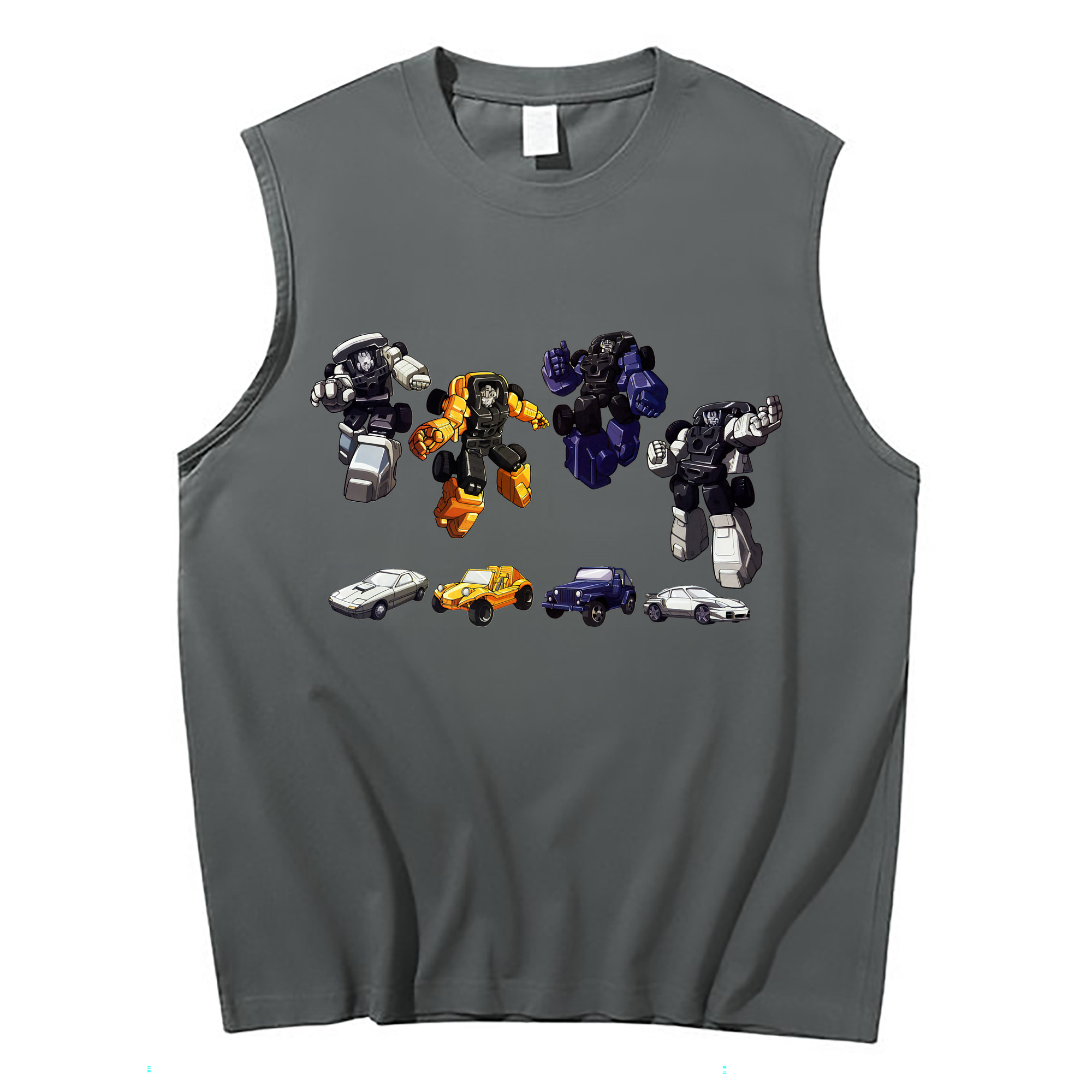 （画像用） Transformers トランスフォーマー コットン100％タンクトップ（フロントプリント）